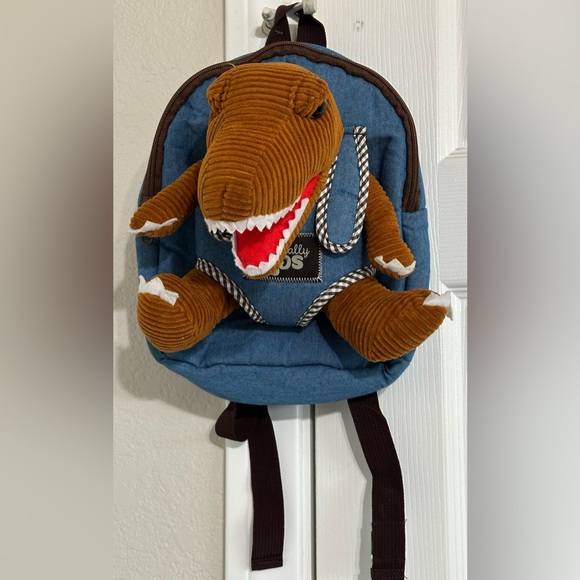 Naturally Kids Toddler Dinosaur Backpack T-Rex Stuffed Plush Toy Small 2-5 years - Picture 1 of 4